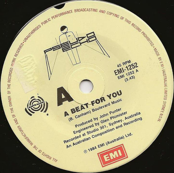 Pseudo Echo – A Beat For You 7" vinyl record, image 3 of 4