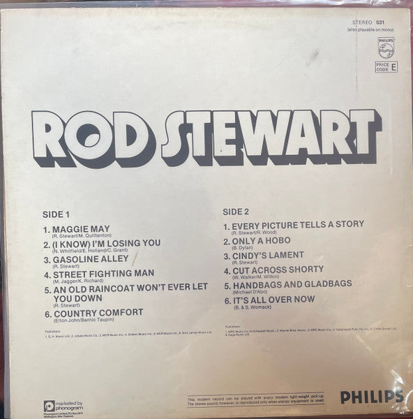Rod Stewart – Rod Stewart LP vinyl record, image 2 of 4