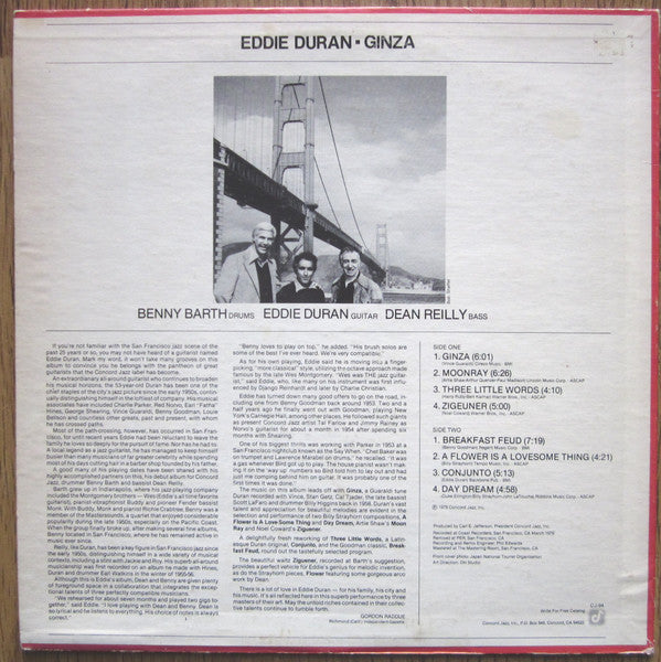Eddie Duran – Ginza LP vinyl record, image 2 of 4