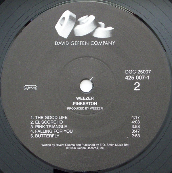 Weezer – Pinkerton LP vinyl record, image 3 of 3