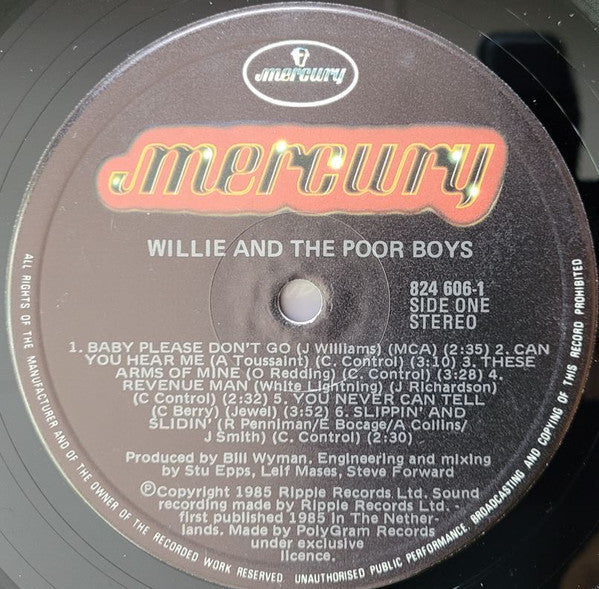 Willie And The Poor Boys – Willie And The Poor Boys LP vinyl record, image 3 of 6