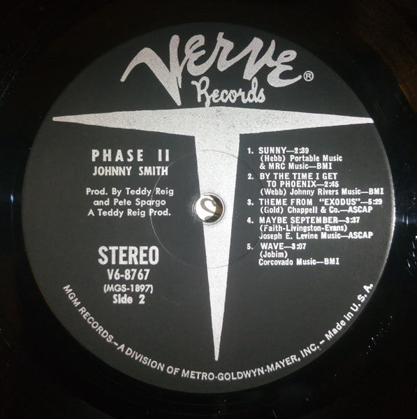 Johnny Smith – Phase II LP vinyl record, image 4 of 4