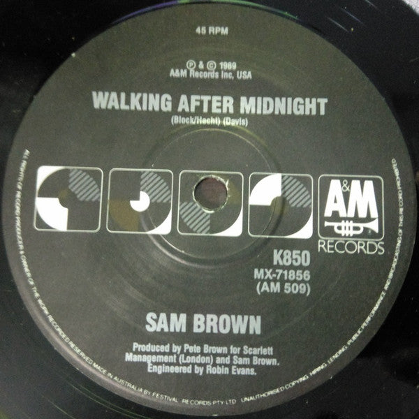 Sam Brown – Can I Get A Witness 7" vinyl record, image 4 of 4
