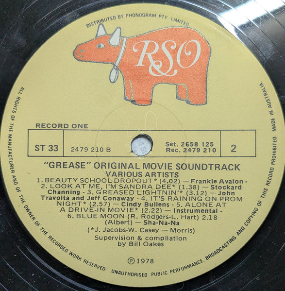 Various – Grease (The Original Soundtrack From The Motion Picture) (2xLP) LP vinyl record, image 7 of 9