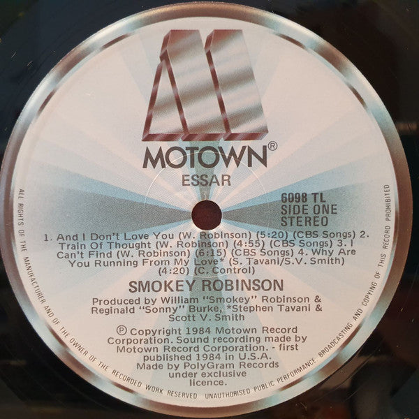 Smokey Robinson – Essar LP vinyl record