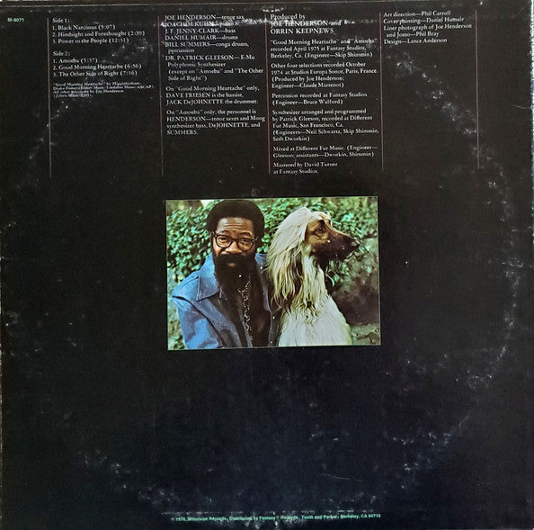 Joe Henderson – Black Narcissus LP vinyl record, image 2 of 6