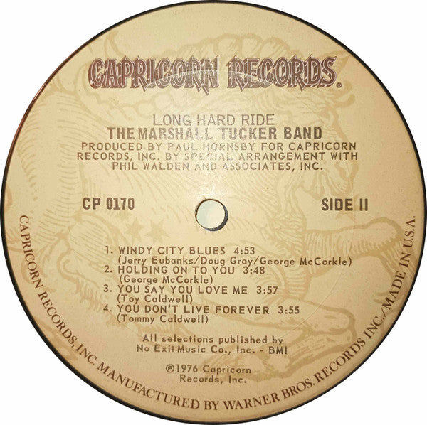 The Marshall Tucker Band – Long Hard Ride LP vinyl record, image 4 of 5