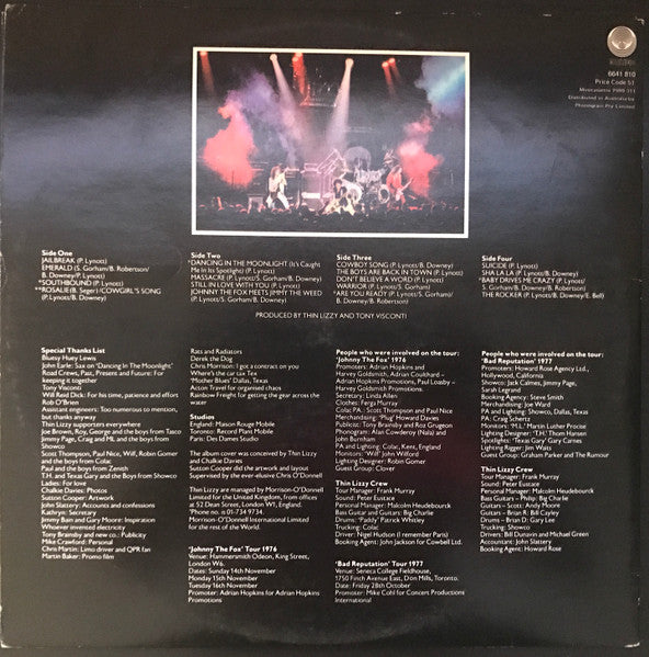 Thin Lizzy – Live And Dangerous (2xLP) LP vinyl record, image 4 of 10