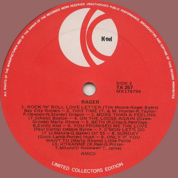 Various – Rager LP vinyl record, image 4 of 4