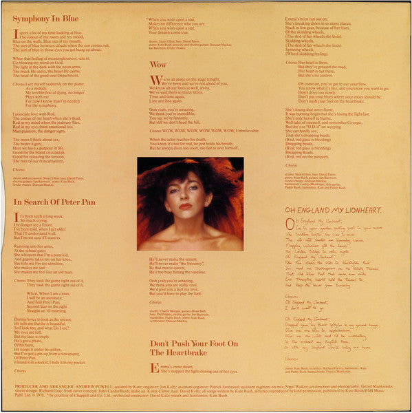 Kate Bush, Kate Bush – Lionheart = ライオン・ハート LP vinyl record, image 5 of 9