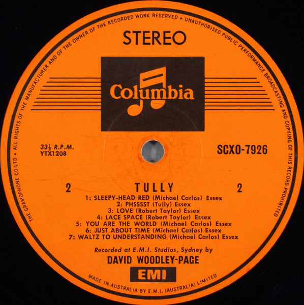 Tully – Tully LP vinyl record, image 6 of 6