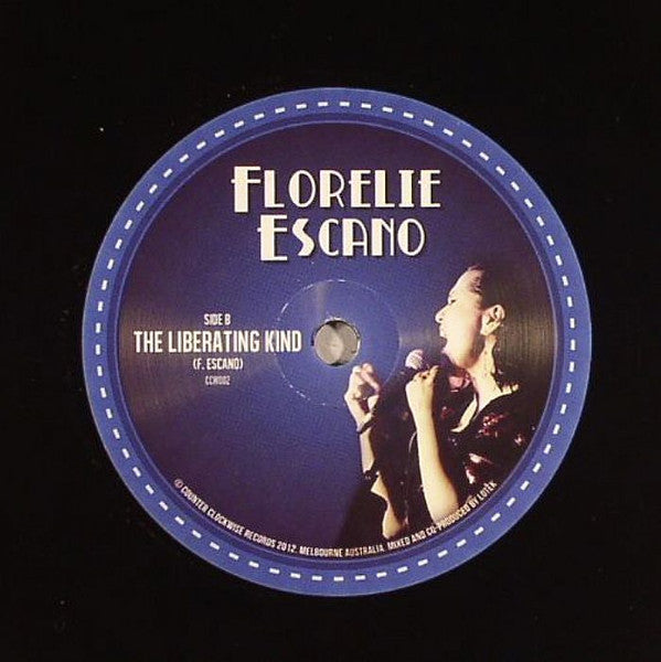 Florelie Escano – Moody Blues / The Liberating Kind 7" vinyl record, image 2 of 2
