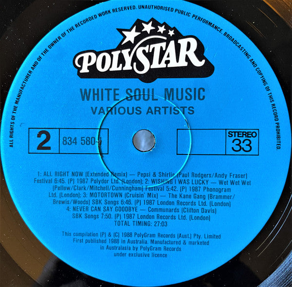 Various – White Soul LP vinyl record, image 6 of 8