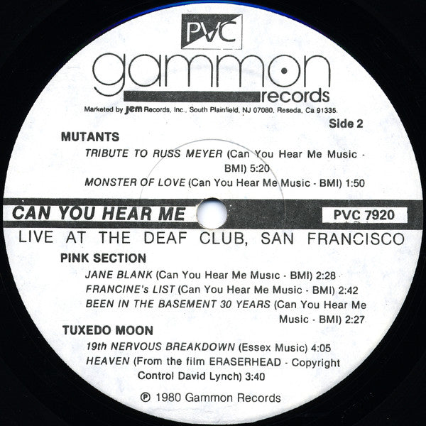 Various – Can You Hear Me? Music From The Deaf Club LP vinyl record, image 3 of 6