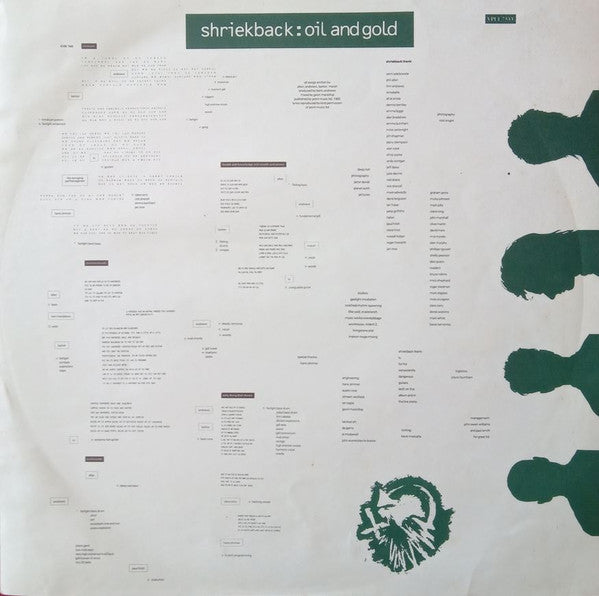 Shriekback – Oil And Gold LP vinyl record, image 6 of 6
