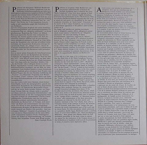 Ludwig Van Beethoven, Wiener Philharmoniker, Karl Böhm – Symphonie Nr. 9 / Symphonie Nr. 8 (2xLP) LP vinyl record, image 3 of 8
