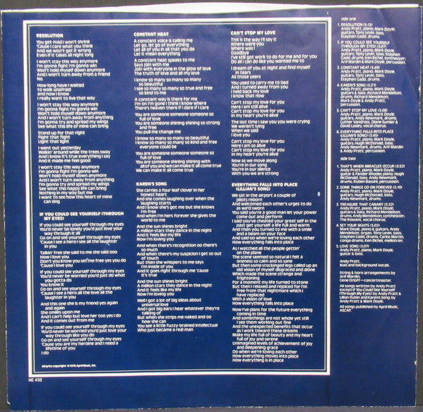Andy Pratt – Resolution LP vinyl record, image 5 of 6