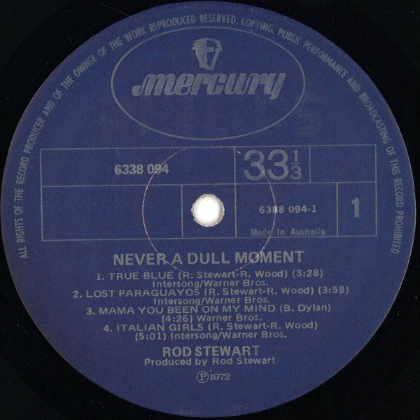 Rod Stewart – Never A Dull Moment LP vinyl record, image 7 of 9