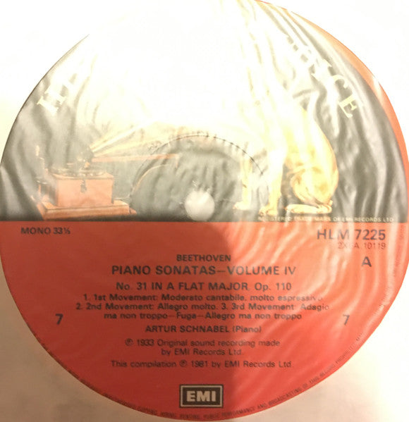 Artur Schnabel, Ludwig van Beethoven – The Beethoven Piano Sonatas Volume 4: Sonatas Nos. 23 & 25-32 (4xLP) LP vinyl record, image 9 of 10