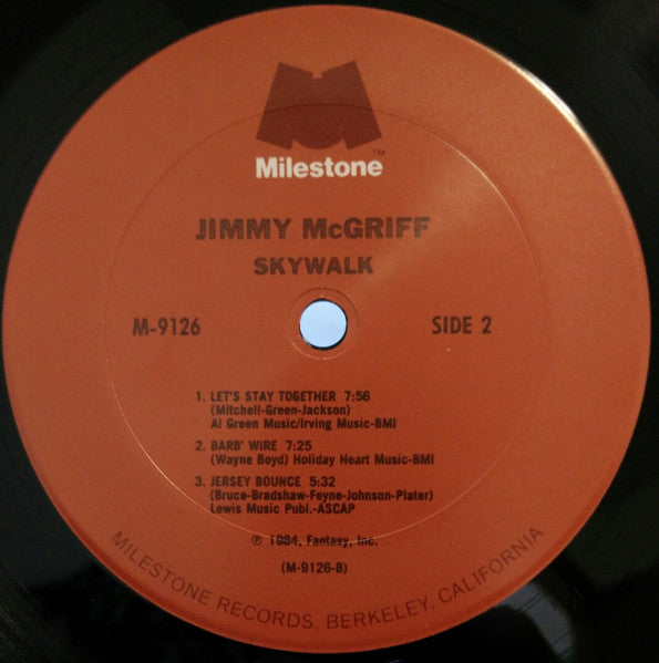 Jimmy McGriff – Skywalk LP vinyl record, image 4 of 4