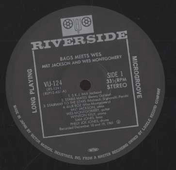 Milt Jackson, Wes Montgomery – Bags Meets Wes! LP vinyl record, image 2 of 2