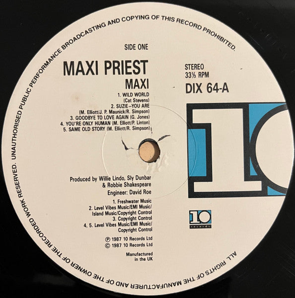 Maxi Priest – Maxi LP vinyl record, image 5 of 8