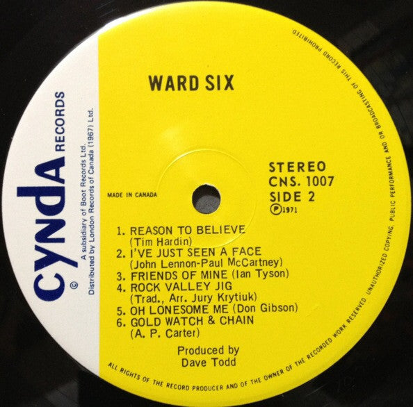 Ward 6 – Ward 6 LP vinyl record, image 4 of 4