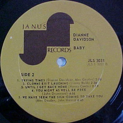 Dianne Davidson – Baby LP vinyl record, image 4 of 4