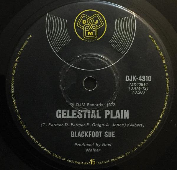 Blackfoot Sue – Standing In The Road 7" vinyl record, image 2 of 2