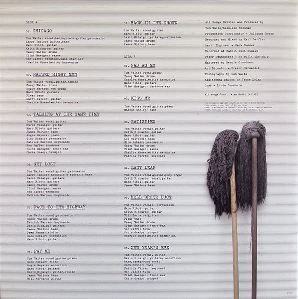 Tom Waits – Bad As Me LP vinyl record, image 6 of 6