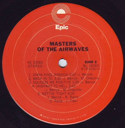 Masters Of The Airwaves – Masters Of The Airwaves LP vinyl record, image 4 of 4