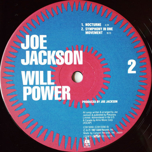 Joe Jackson, Joe Jackson – Will Power = ウィル・パワー LP vinyl record, image 5 of 5