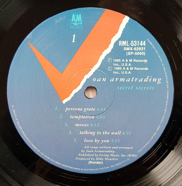 Joan Armatrading – Secret Secrets LP vinyl record, image 5 of 6