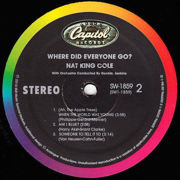 Nat King Cole – Where Did Everyone Go? (2x12") 12" vinyl record, image 4 of 6