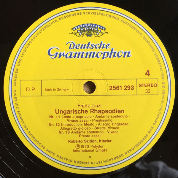 Franz Liszt, Roberto Szidon – Ungarische Rhapsodien (3xLP) LP vinyl record, image 6 of 10