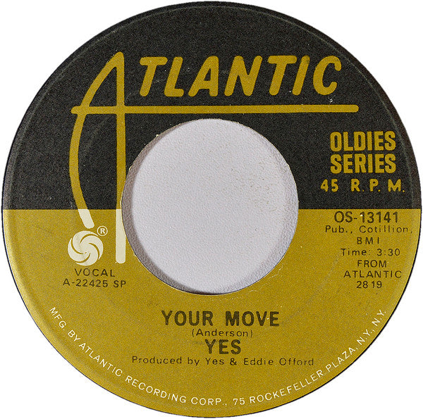 Yes – Your Move 7" vinyl record, image 2 of 2
