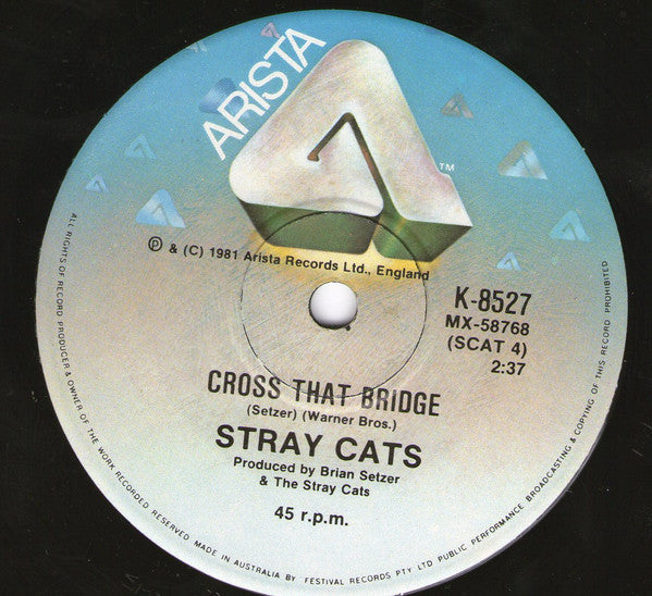 Stray Cats – You Don't Believe Me 7" vinyl record, image 2 of 2