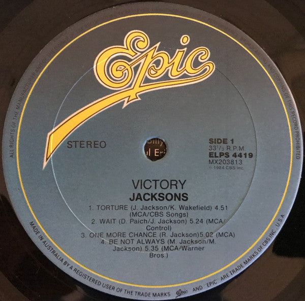 The Jacksons – Victory LP vinyl record, image 7 of 8