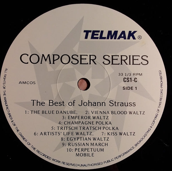 Johann Strauss Jr. – The Best Of Strauss LP vinyl record, image 3 of 4