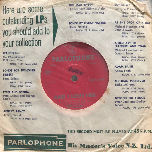 George Martin And His Orchestra – Ringo's Theme (This Boy) 7" vinyl record, image 4 of 4