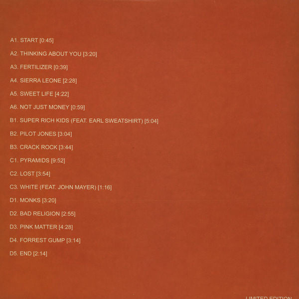 Frank Ocean – Channel Orange (2xLP) LP vinyl record, image 2 of 2