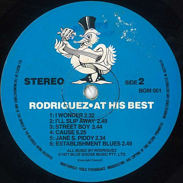Sixto Rodriguez – At His Best LP vinyl record, image 4 of 6