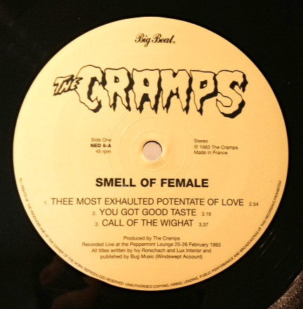 The Cramps – Smell Of Female 12" vinyl record, image 3 of 4