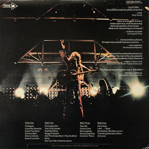 Neil Diamond – Hot August Night (2xLP) LP vinyl record, image 2 of 9