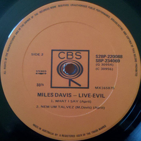 Miles Davis – Live-Evil (2xLP) LP vinyl record, image 5 of 7