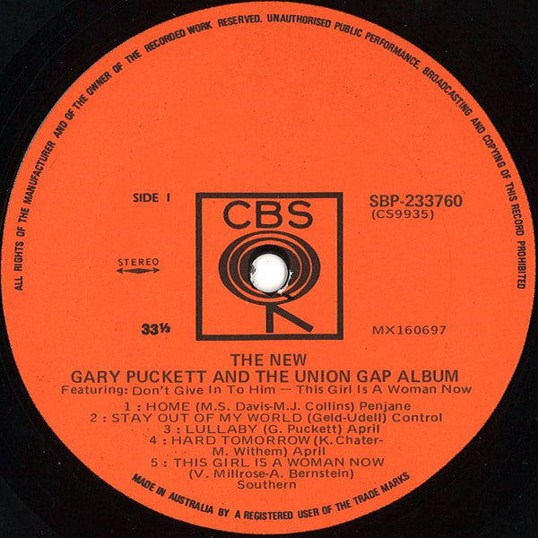 Gary Puckett & The Union Gap – The New Gary Puckett And The Union Gap Album LP vinyl record, image 3 of 4