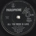 The Beatles – All You Need Is Love 7" vinyl record, image 1 of 2