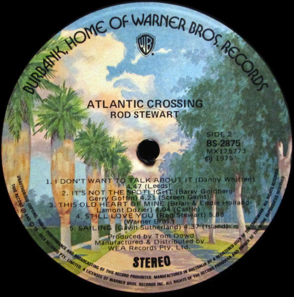 Rod Stewart – Atlantic Crossing LP vinyl record, image 8 of 8