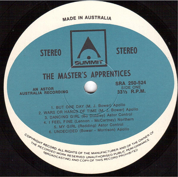 The Master's Apprentices – The Master's Apprentices LP vinyl record, image 3 of 4