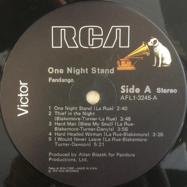 Fandango – One Night Stand LP vinyl record, image 3 of 6